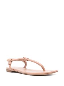 Gianvito Rossi Juno Thong leather sandals - Beige