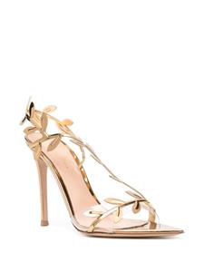 Gianvito Rossi Flavia 105mm leather sandals - Goud