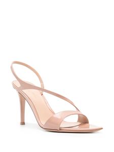 Gianvito Rossi Mayfair 85mm leather sandals - Beige