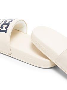 Gucci Pursuit rubberen slippers - Beige