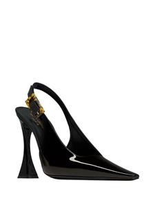 Saint Laurent Dune 110mm lakleren pumps - Zwart