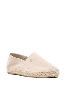 Tagliatore debossed-logo suede espadrilles - Beige