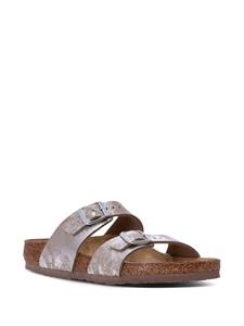 Birkenstock Sydney metallic-effect sandals - Grijs