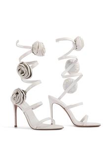 Le Silla Rose sandalen met bloemenpatch - Wit