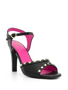 Love Moschino Leren sandalen - Zwart