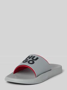 HUGO Slippers met labelprint, model 'Nil'