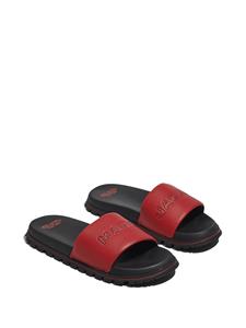 Marc Jacobs The Slide slippers met logo-reliëf - Rood