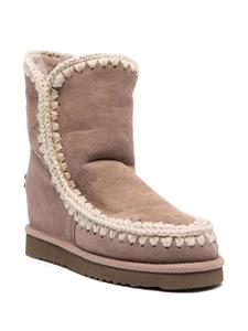 Mou Inner Wedge laarzen met logoplakkaat - Beige