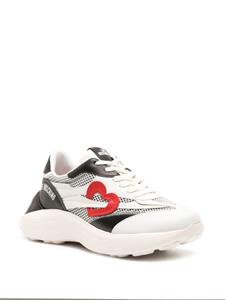 Love Moschino Sneakers met patch - Wit