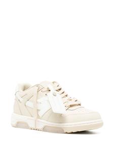 Off-White Out Of Office leren sneakers - Beige