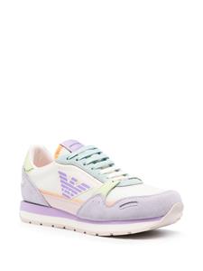Emporio Armani Sneakers met logopatch - Paars