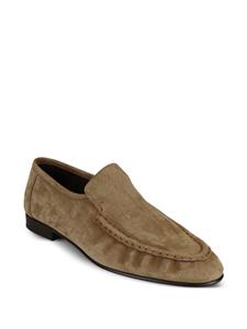 The Row Emerson nubuck loafers - Beige