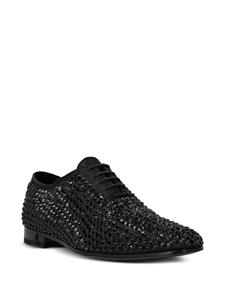 Philipp Plein Oxford schoenen verfraaid met kristallen - Zwart