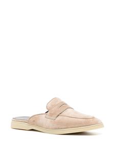 Bougeotte penny-slot suede mules - Beige