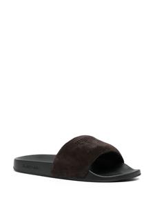 TOM FORD Suède slippers - Bruin