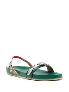 Toga Pulla Sandalen verfraaid met studs - Groen