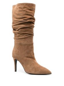 Via Roma 15 suede mid-calf boots - Bruin