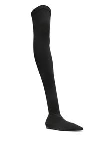 Dolce & Gabbana thigh-high flat boots - Zwart