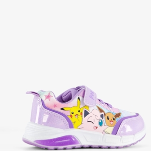 Pokemon meisjes sneakers paars met lichtjes