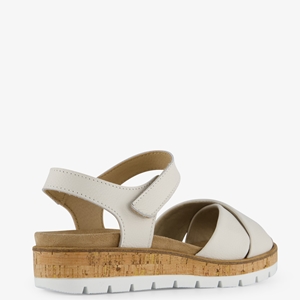 Hush Puppies leren dames sandalen wit