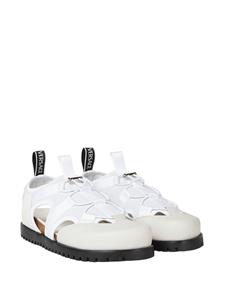 Versace panelled leather caged sandals - Wit