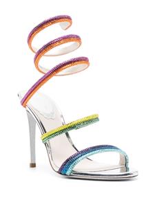 René Caovilla Rainbow leren sandalen - Blauw