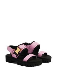 Giuseppe Zanotti Shyan leren sandalen met gesp - Roze