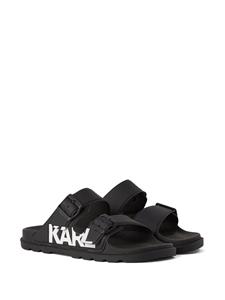 Karl Lagerfeld Kondo sandalen met logoprint - Zwart