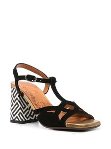 Chie Mihara Plau 70mm leather sandals - Zwart