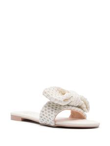 AGL Summer Plots slippers met strikdetail - Wit