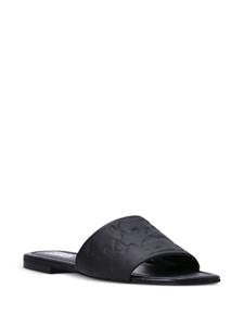Karl Lagerfeld Brio leren slippers - Zwart