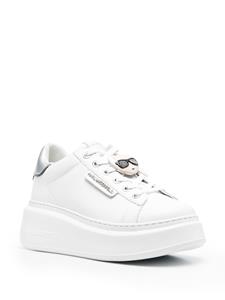 Karl Lagerfeld Ikonik Karl sneakers met plateauzool - Wit