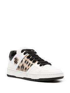 Roberto Cavalli Sneakers met jaguarprint - Wit