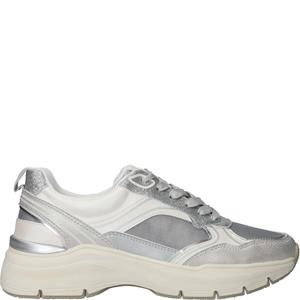 Tamaris VEGAN Sneaker Dames Wit/Zilver