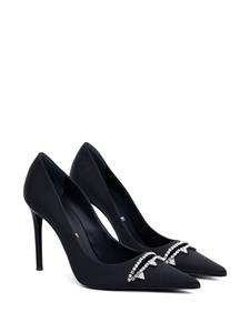 AREA crystal-embellished stiletto pumps - Zwart