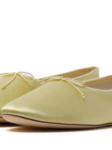 Loeffler Randall Landon satin ballerina shoes - Groen