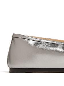 Le Monde Beryl Luna leather ballerina shoes - Zilver