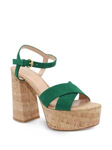 Gianvito Rossi Bebe leren sandalen - Groen