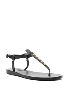 Ancient Greek Sandals Lito bee leather sandals - Zwart