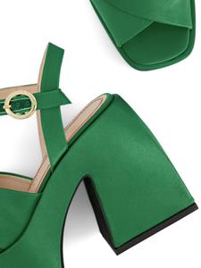 Nodaleto Bulla Joni sandalen met kruisbandjes - Groen
