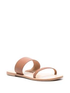 Manebi slip-on leather sandals - Bruin