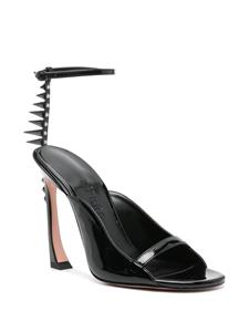 Pīferi 120mm patent spike-studs sandals - Zwart