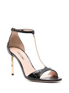 TOM FORD Emanuelle 85mm leather sandals - Zwart