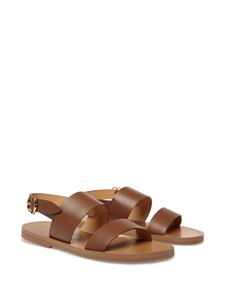 Bally logo-stamp leather sandals - Bruin