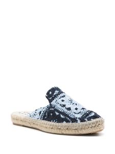 Manebi crochet cotton espadrilles - Blauw