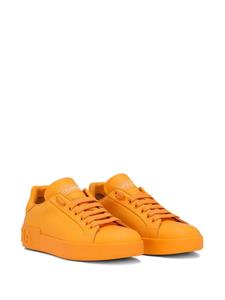 Dolce & Gabbana Portofino low-top leather sneakers - Oranje