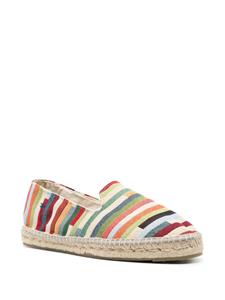 Manebi Yucatán striped cotton espadrilles - Groen