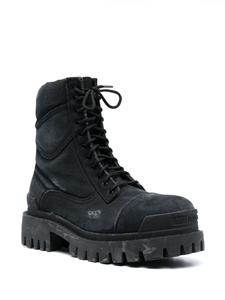 Balenciaga Combat boots met veters - Zwart
