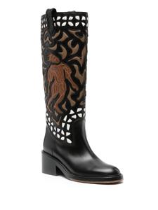 Chloé Mallo knee-high leather boots - Zwart