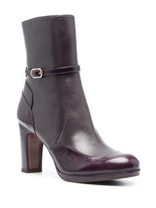 Chie Mihara Custor 100mm leather boots - Paars